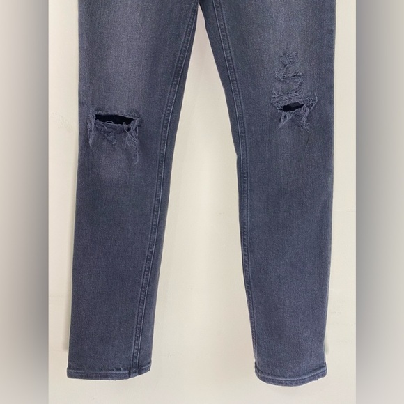 Agolde Nico High Rise Slim Straight Denim Jeans Distressed In Cassette Sz 25 - Picture 7 of 16